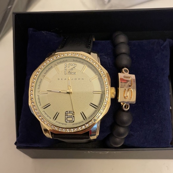 Sean John Other - Sean john men’s black watch and bracelet set .